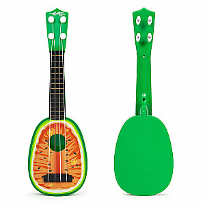 Bērnu ukuleles ģitāra, četras stīgas, arbūzs.