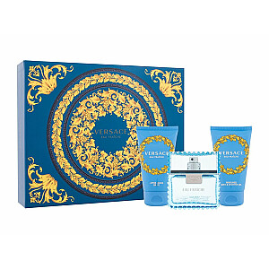 Komplekts Versace Man tualetes ūdens Edt 50 ml + Shower Gel 50 ml + Aftershave Balm 50 ml