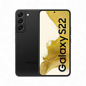 Samsung Galaxy S22 SM-S901B 15,5 cm (6,1 collas) ar divām SIM kartēm Android 12 5G C tipa USB 8 GB 128 GB 3700 mAh melns