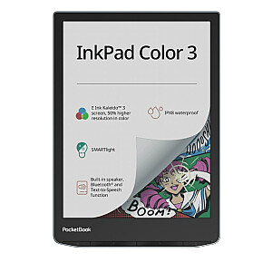 Электронная книга POCKETBOOK InkPad Color 3 7,8 дюйма, 1872x1404, 1xUSB-C, беспроводная локальная сеть, Bluetooth PB743K3-1-WW