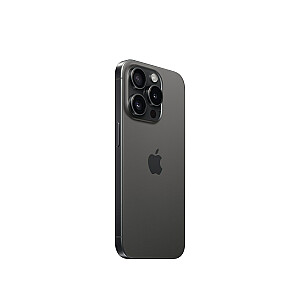 Apple iPhone 15 Pro, 15,5 см (6,1 дюйма), две SIM-карты, iOS 17, 5G, USB Type-C, 256 ГБ, титановый, черный