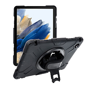 Fusion 360 Rotation Case planšetdatora maciņš ar grozāmu turētāju Samsung X200 Galaxy Tab A8 2021 10.5" melns