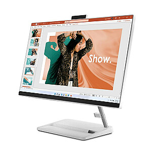 Lenovo IdeaCentre AIO 3 24IAP7 i5-12450H 23,8 дюйма FHD IPS 250 нит AG 16 ГБ DDR4 3200 SSD 1 ТБ Intel UHD Graphics NoOS Белый