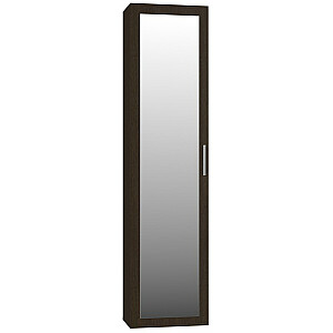 Topeshop DUO CABINET BLACK guļamistabas skapis/skapis 2 plaukti 1 durvis Melns