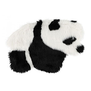 Ковер из искусственной кожи 4Living Panda 60х90см черно-белый 609841