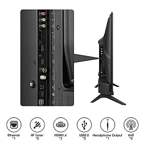 Hisense 32A4K 81,3 cm (32 collas) HD Smart TV Wi-Fi melns