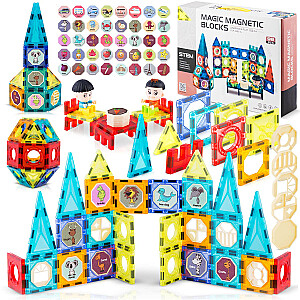 Magnētiskie bloki Tower RK-768 Ricokids