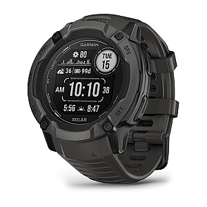 Garmin Instinct 2X Solar 2,79 см (1,1 дюйма) MIP 50 мм Цифровой сенсорный экран 176 x 176 пикселей Графитовый GPS (спутниковый)
