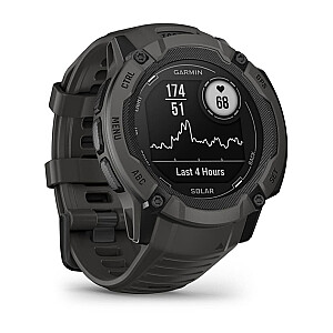 Garmin Instinct 2X Solar 2,79 см (1,1 дюйма) MIP 50 мм Цифровой сенсорный экран 176 x 176 пикселей Графитовый GPS (спутниковый)