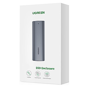 UGREEN CM400 M.2 B-Key cietā diska korpuss, NGFF, SATA (pelēks)