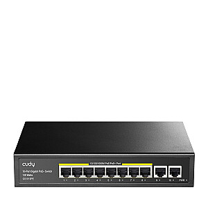 Сетевой коммутатор Cudy GS1010PE Gigabit Ethernet (10/100/1000) Power over Ethernet (PoE) Черный