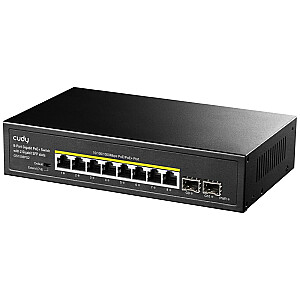 Сетевой коммутатор Cudy GS1008PS2 Неуправляемый Gigabit Ethernet (10/100/1000) Питание через Ethernet (PoE) Черный