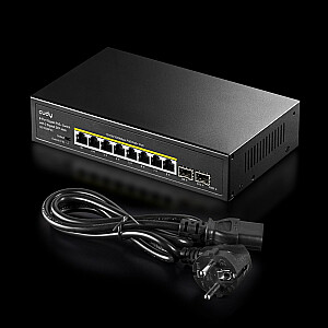 Cudy GS1008PS2 tīkla slēdzis nepārvaldīts Gigabit Ethernet (10/100/1000) Power over Ethernet (PoE) melns