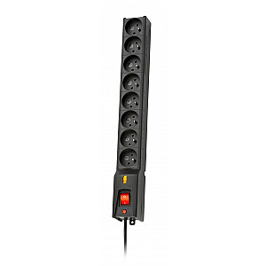 LESTAR LX 810 G-A 1.M strāvas pagarinātājs 1,5 m 230 AC kontaktligzdas lietošanai iekštelpās, melns