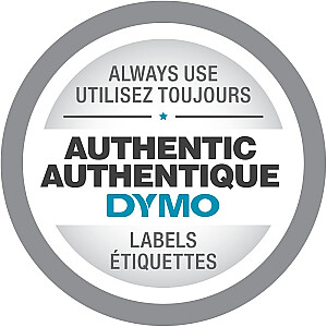 DYMO D1 Durable - melns uz balta - 12 mm