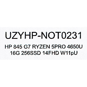 HP EliteBook 845 G7 AMD RYZEN 5 PRO 4650U 16 ГБ 256 ГБ SSD 14 дюймов FHD Win11pro Б/у