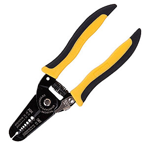 Инструмент для зачистки проводов 0,6-2,6 мм Deli Tools EDL2607 (черный и желтый)
