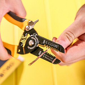 Stiepļu noņēmējs 0,6–2,6 mm Deli Tools EDL2607 (melns un dzeltens)