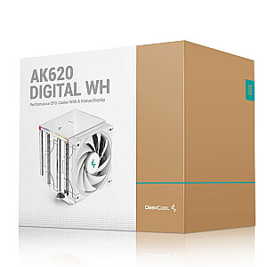 DeepCool AK620 Digital WH Процессор Воздушный охладитель 12 см Белый 1 шт.