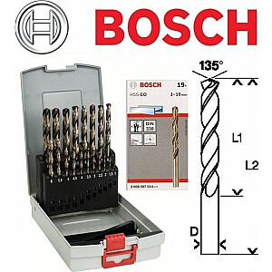Сверла Bosch HSS-Co Pro Box, 19 шт. (2608587014)