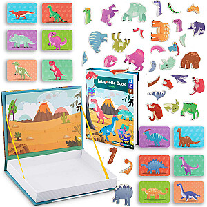Магнитная книга-пазл Динозавры RK-770