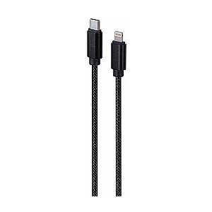 Kabelis Gembird USB Type-C Male - Lightning Male 1.8m Black
