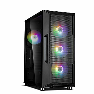 Zalman PC I3 Neo ATX Mid Tower ar RGB fona apgaismojumu x4