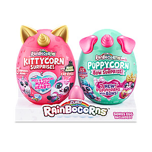 RAINBOCORNS plīša rotaļlietu komplekts "Sparkle Heart Surprise Combo", 5 sērija, "Kittycorn and Puppycorn", 9276