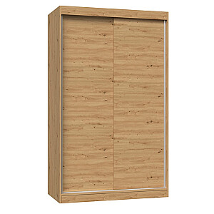 Topeshop IGA 120 ART B KPL шкаф/гардероб для спальни 7 полок 2 дверцы Дуб