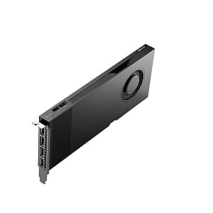 Видеокарта PNY NVIDIA RTX 4000 поколения Ada, 20 ГБ GDDR6, 160 бит, PCIe 4.0 x16, один слот, 4 разъема Mini DP 1.4a, кронштейн ATX — ATX, 1 16-контактный кабель питания, розничная продажа