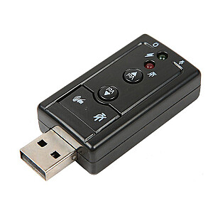 Goodbuy skaņas karte USB | 7.1 | Regulējams skaļums | Mikrofons