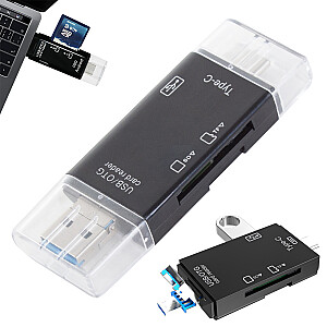 Устройство для чтения SD-карт Goodbuy USB | USB-C | micro USB черный