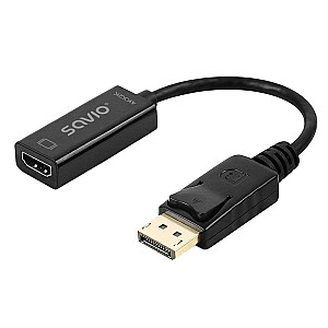 Video kabeļa adapteris Savio AK-62 0,2 m DisplayPort HDMI