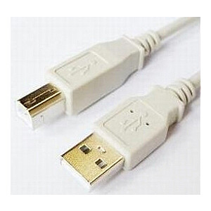 Kabelis Brackton USB штекер - USB штекер B 1,8м белый