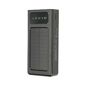 Extralink EPB-092 20000mAh Черный | внешний аккумулятор | Банк солнечной энергии, USB-C