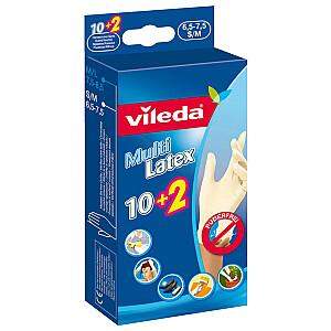 Перчатки Vileda Multi Latex 10+2 S/M 1 шт. 86221