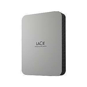 Внешний жесткий диск LACIE Mobile Drive Secure STLR5000400 5 ТБ USB-C USB 3.2 Цвет «серый космос» STLR5000400