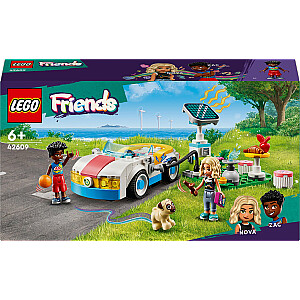 LEGO Friends elektriskā automašīna un uzlādes stacija (42609)