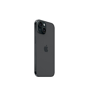 Apple iPhone 15 15,5 cm (6,1 collas) ar divām SIM kartēm iOS 17 5G C tipa USB 128 GB, melns