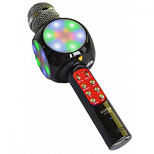 Goodbuy LED 360 караоке микрофон с динамиком bluetooth | 5 Вт | aux | голосовой модулятор | USB | Micro SD черный