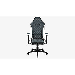 Aerocool Crown AeroSuede universāls spēļu krēsls, polsterēts sēdeklis zils, tērauds
