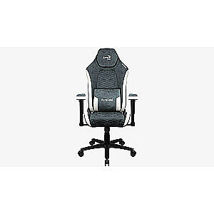 Aerocool Crown AeroSuede universāls spēļu krēsls, polsterēts sēdeklis zils, tērauds