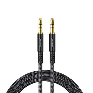 Joyroom стерео аудио AUX кабель 3,5 мм миниджек 1 м черный (SY-10A1)