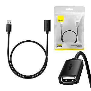 USB 2.0 pagarinātājs vads Baseus AirJoy Series, 0,5 m (melns)