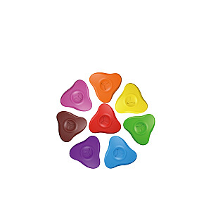 Мелки Keyroad 8-цветные, треугольники