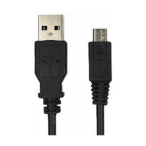 Kabelis Brackton Micro USB Male - USB-A Male 1,8 м, черный