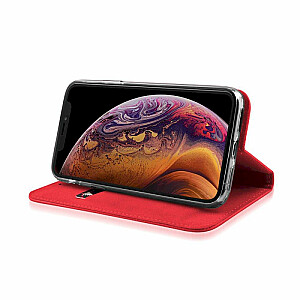 Fusion Magnet Book Case grāmatveida maks Samsung A105 Galaxy A10 sarkans