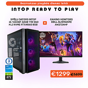 INTOP READY TO PLAY KIT 5 INTOP i5-12400F 32GB 1TB SSD M.2 NVME RTX4060 8GB no-OS + Монитор Dell Alienware AW2724HF 27"