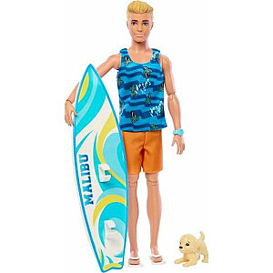 Кукла Barbie Mattel Ken Beach Surfer (блондинка) HPT50