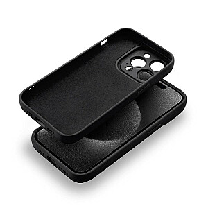 Fusion Softy izturīgs silikona aizsargapvalks Apple iPhone 15 Pro melns